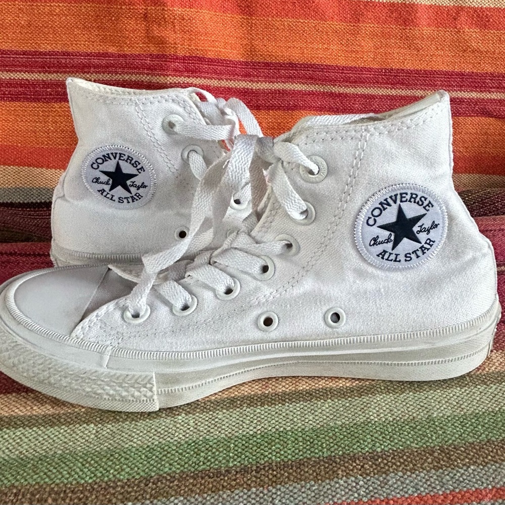 Unisex Converse AllStar Chuck Taylor High Tops Sneakers White Size M3 W5